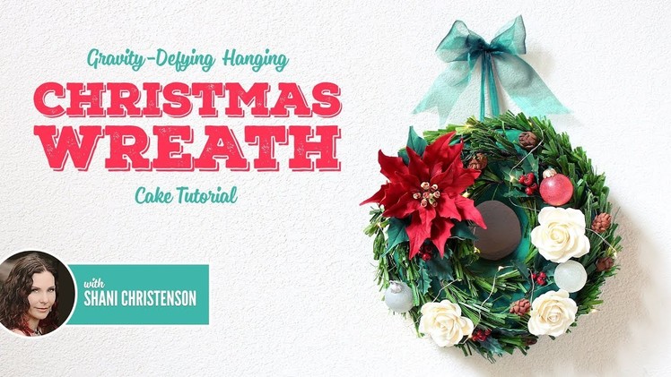 Hanging Christmas Wreath Tutorial by Shani Christenson PROMO