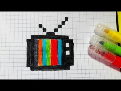 How to draw a TV- Pixel Art