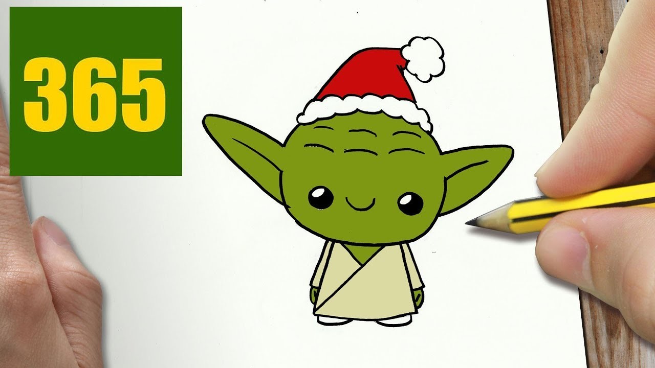 How To Draw A Yoda Cute Easy Step By Step Drawing Lessons For Kids