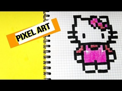 How to draw Hello Kitty- PIXEL ART