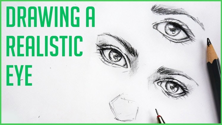 How to Draw Realistic Eyes 【Easy Art Drawing Tutorial for Beginners!】