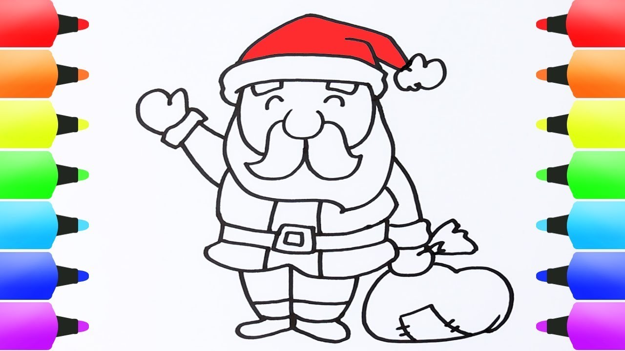 How to Draw Santa Claus Step by Step Easy! Christmas Art
