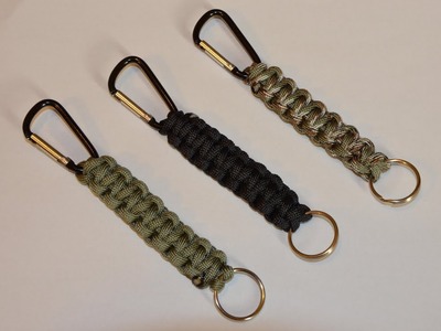 How to make a Paracord Carabiner || Key chain Lanyard || Paracord Tutorial