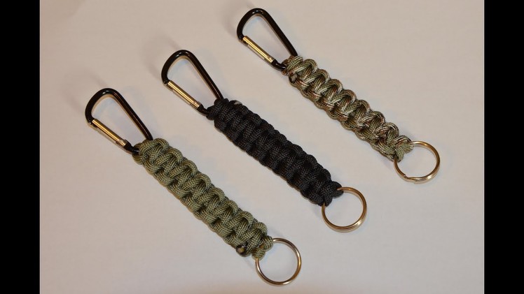 How to make a Paracord Carabiner || Key chain Lanyard || Paracord Tutorial