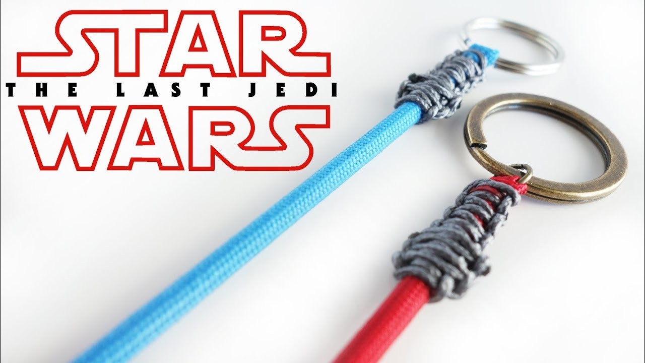 How to Make a STAR WARS Paracord Lightsaber Keychain Tutorial. The Last