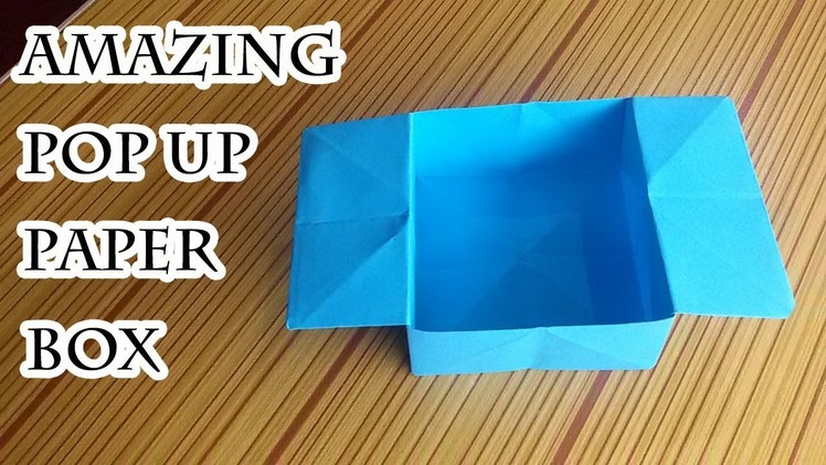 How to Make Amazing Popup Paper Box out of Square Paper, Must Watch