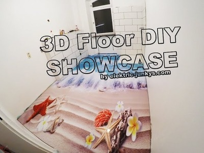How to make an 3D Floor with 2K Epoxy Resin DIY cómo hacer un piso epóxico 3D 2K Epoxid Boden 3D