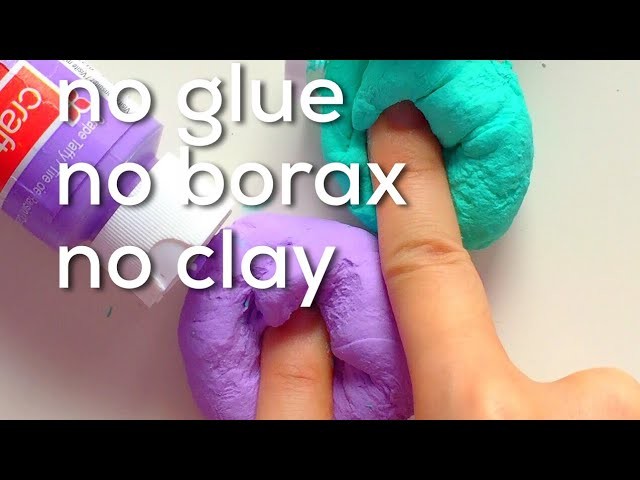 How To Make FLUFFY BUTTER SLIME using Paint NO GLUE NO BORAX NO CLAY