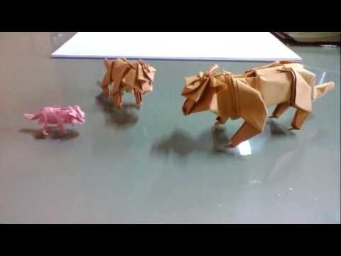 How to make origami tiger part 2