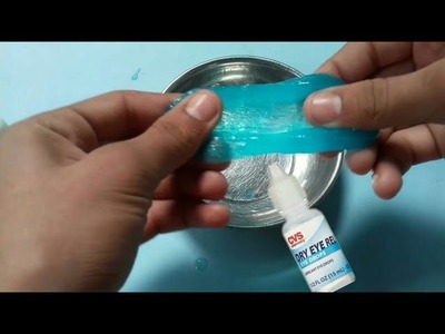 How to make slime with eye drops ' without borux and slime activator ( tutorial )