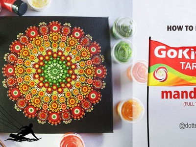How to paint dot mandala #3 | GoKite Tarifa Mandala |