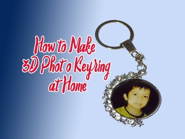 How to print photo on 3D Keyring at home using electric Iron || make 3D Photo KeyRing