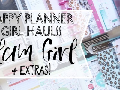 !! HUGE !! ????GLAM GIRL HAUL!???? + Extras | Classic and Mini Happy Planner  | At Home With Quita