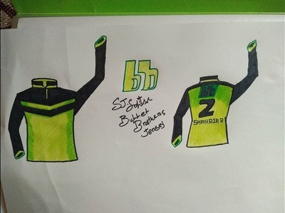 Jersey drawing tutorial very easy (Drawing Tricks Life)
