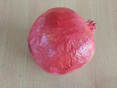 Make artificial 3d fruit | how to make 3d artificial pomegranate fruit |how to make artificial fruit