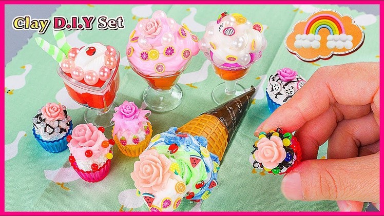 Make Yummy Ice Cream DIY| Mini Cupcake Decorating Ideas|Ice Cream Cones Playset