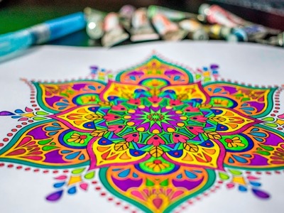 Mandala Coloring 3 - Pentel Watercolor