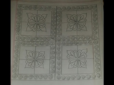Nakshi katha design tutorial_40.Hand embroidery design.নকশীকাঁথার নকশা ডিজাইন