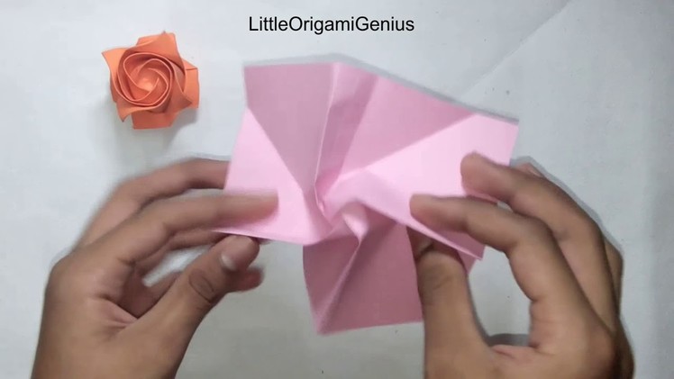 Origami 1 minute Rose Tutorial