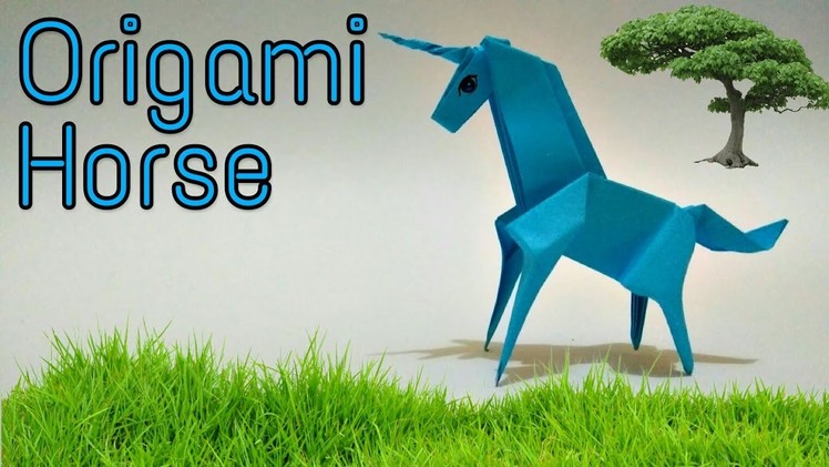 Origami - Horse Pegasus Unicorn ( Tutorial )