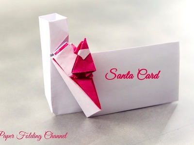 Origami Santa Card