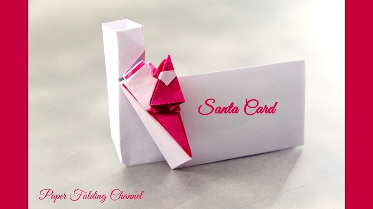 Origami Santa Card