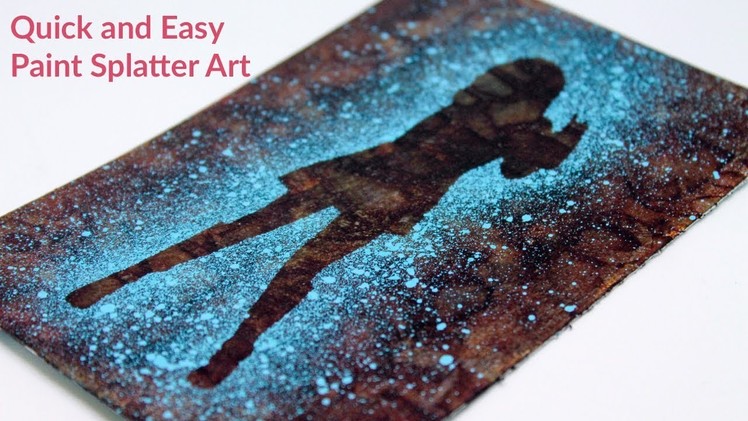 Quick and Easy Paint Splatter Art - Hippy Chic