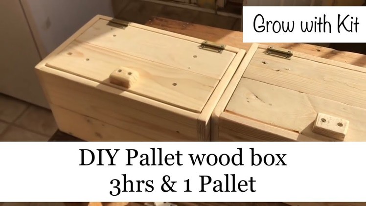 Quick Pallet wood project - reclaimed wooden box