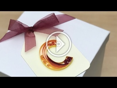 Quilling Letter C Tutorial - Outline and Filling