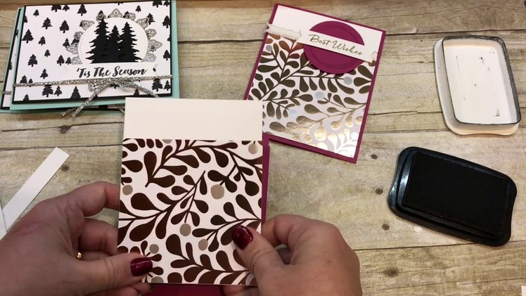 Two Quick and Easy Cards with METALLIC accents!