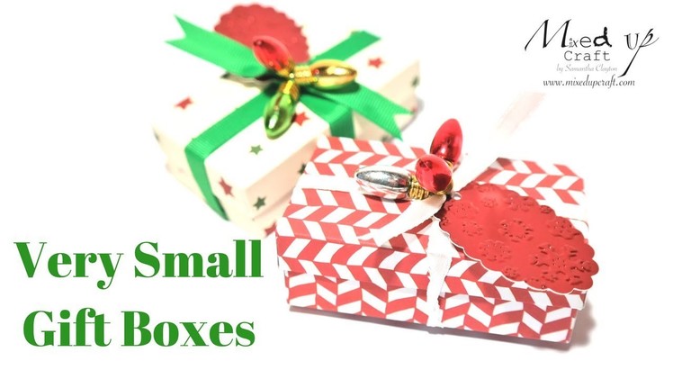 Very Small Gift Boxes Video Tutorial