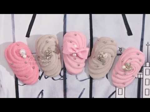 【Watch nail#969】Handmade Bowknot with Sugar Powder Texture【窝趣美甲推荐-969期】糖衣质感自制蝴蝶结款