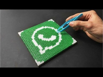 WhatsApp Logo Pixel Art Hama Perler Beads 2017
