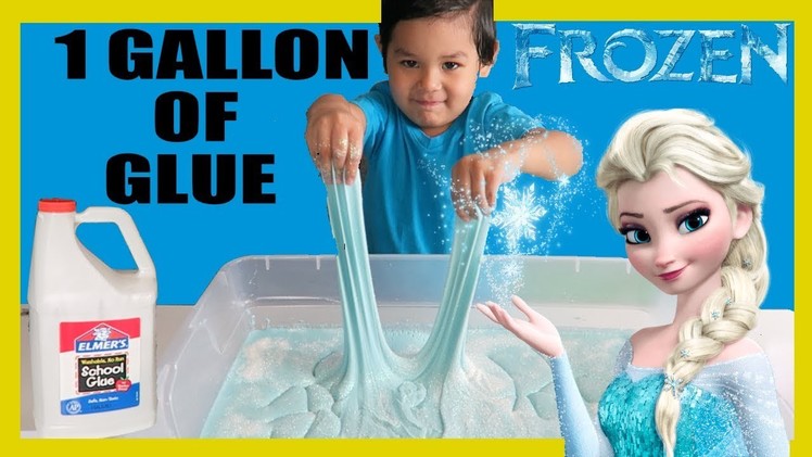 1 GALLON OF ELMERS GLUE DIY SLIME  FROZEN ELSA