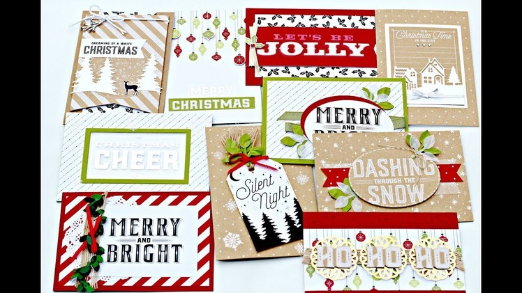 10 Christmas cards 1 kit from Stampin Up. GIVEAWAY