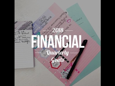 2018 Quarterly Financial Goals - The Happy Planner | Planning With Kristen