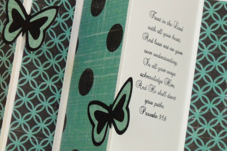 BUTTERLY ACCORDIAN FOLD CARD