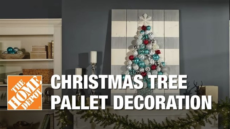 Christmas Pallet Decorations: Holiday Ornament Display Tree