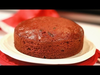 Christmas Plum cake in Pressure Cooker Without Rum - No Butter  No Oven- No Beater Episode :820