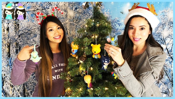 Christmas Tree Decorating with Marvel and Disney Ornaments - Princess ToysReview