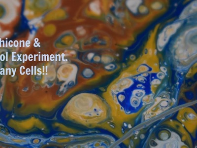 Dirty Pour | Fluid Painting | Dimethicone | Floetrol | Acrylic Pour | Cells | Jasvir Kambo