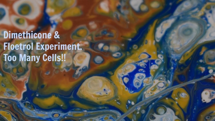 Dirty Pour | Fluid Painting | Dimethicone | Floetrol | Acrylic Pour | Cells | Jasvir Kambo