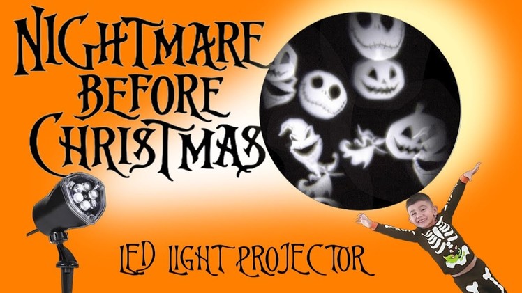 Disney's Nightmare Before Christmas LED Light Projector Jack Skellington Zero Oogie Boogie