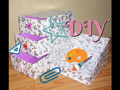 DIY: Cardboard Desk Organizer