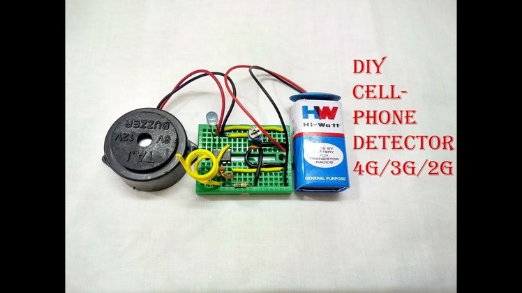 DIY CELL PHONE DETECTOR | 4G | 3G | 2G |