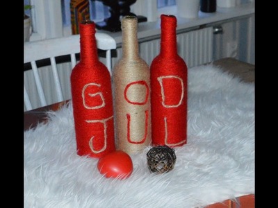 DIY: Decorated Wine Bottles. Christmas. Nannah Abynah Jän