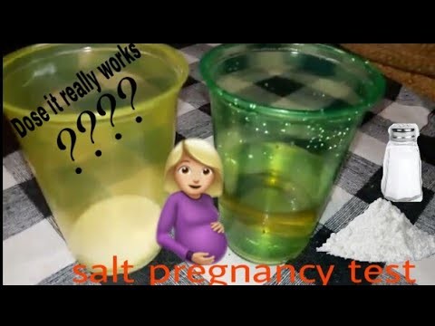 DIY. Salt pregnancy test | salt | homemade salt pregnancy test | salt pregnancy test really works