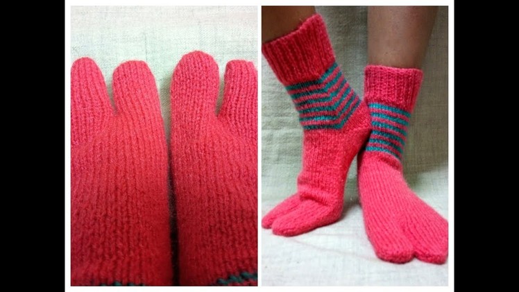 Easy Long Socks with  Thumb for Women| Hindi