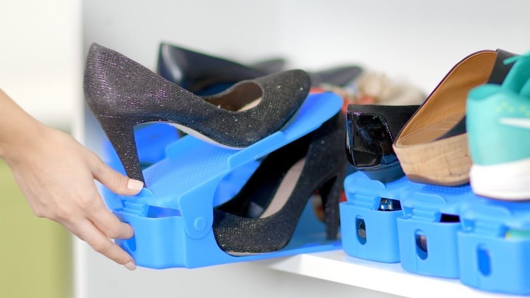 Easy Shoe Organizer - Easily Organize Your Shoes Using Half The Space!