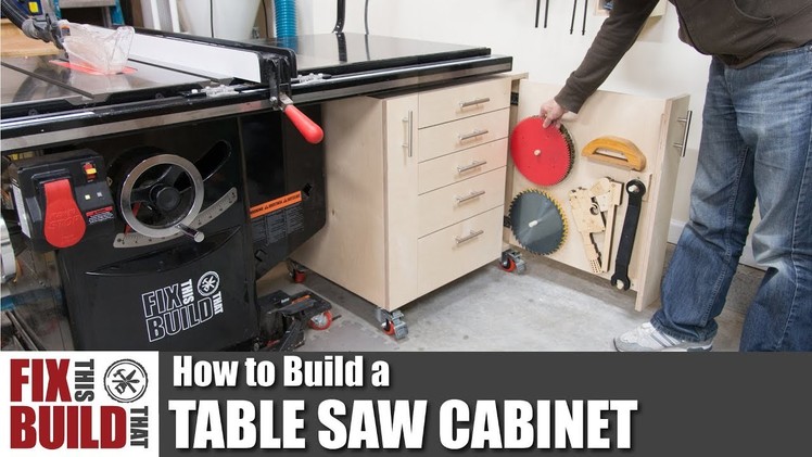 How to Build a Table Saw Cabinet | DIY Woodworking Storage